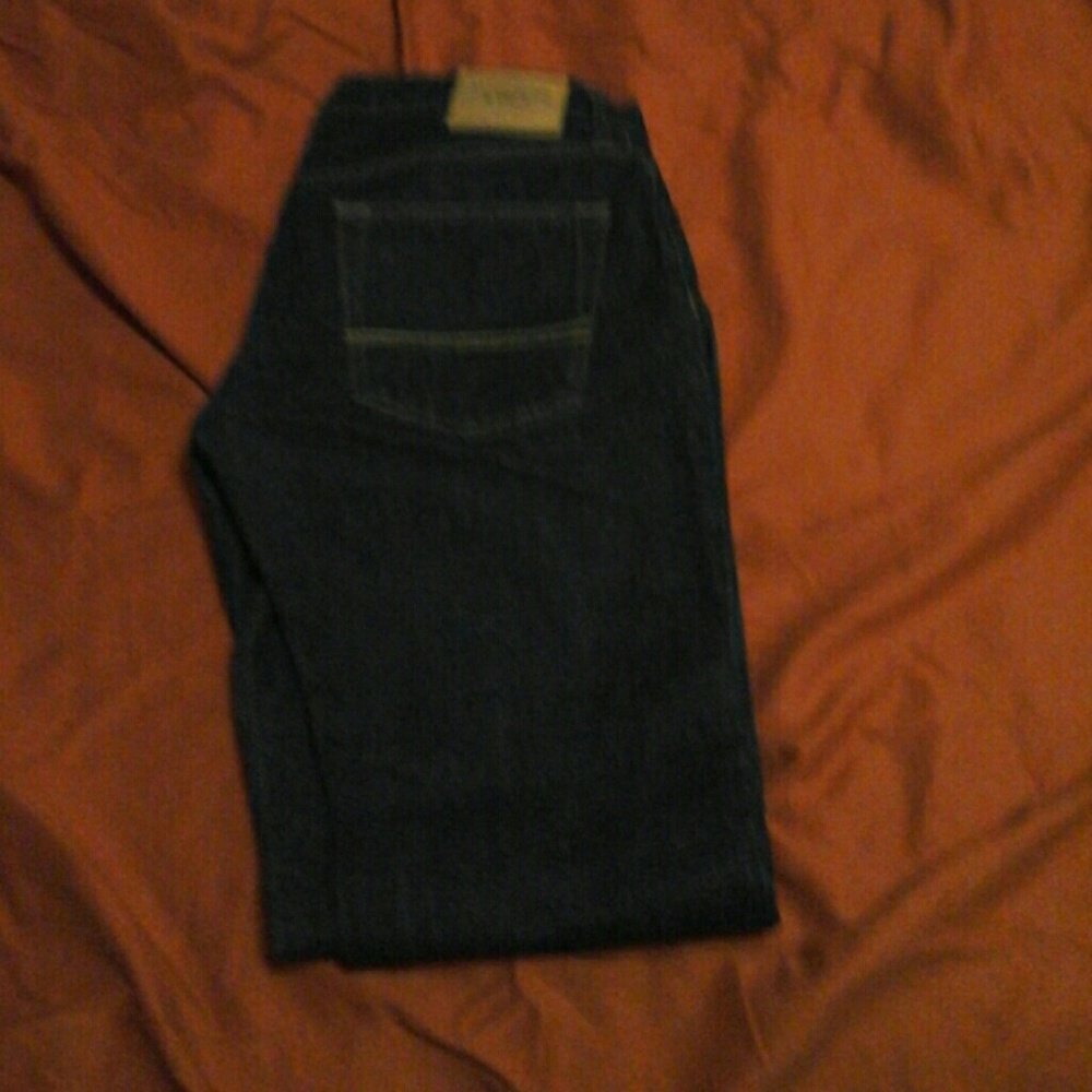 ABERCROMBIE AND FITCH DARK DENIM JEANS.